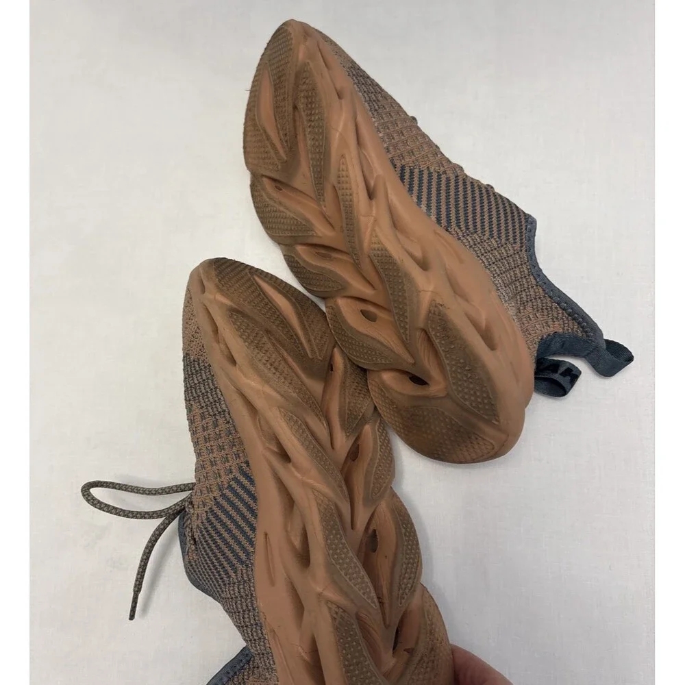 Unbranded CEAK Knit Sneakers Tan Brown Sculpted Sole Streetwear Size 9 women